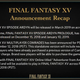 Illustration for article titled 75% Of Final iFantasy XVs/i Remaining DLC Just Got Cancelled